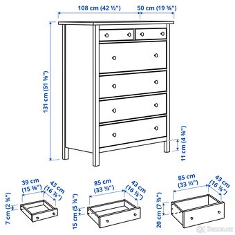 Komoda IKEA HEMNES se zrcadlem a sklem - 11