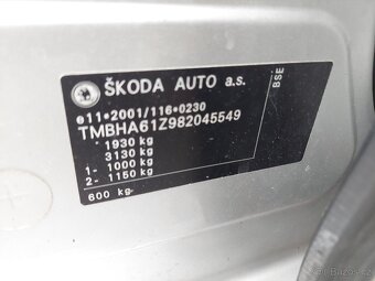 Škoda Octavia 1.6Mpi  kombi , TZ - 11