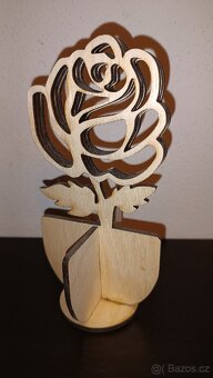 Dřevěná květina - 11