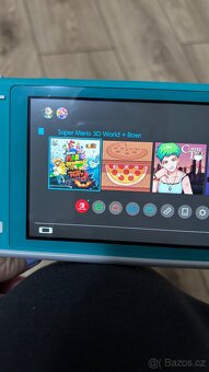 Nintendo switch lite turquise + hry - 11