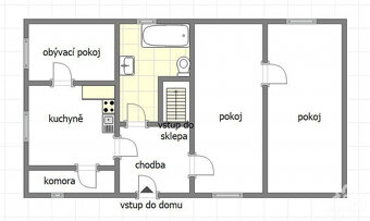 Prodej domu 3+1, Bojkovice - Krhov - 11