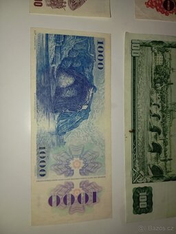 SESTAVA BANKOVEK 10-1000 KČS, 80. LÉTA, 6 RŮZNÝCH NOMINÁLŮ - 11