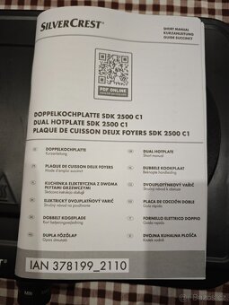 SILVERCREST® Dvouplotýnkový vařič SDK 2500 C1 - 11