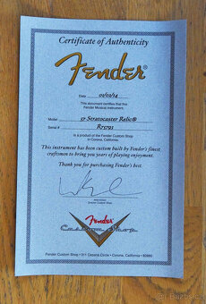 Fender Custom Shop 1957 Stratocaster Relic, perfektní stav. - 11
