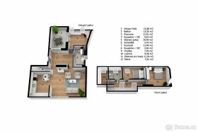 Prodej půdního prostoru + bytové jednotky, 182 m2, Praha 4 - 11