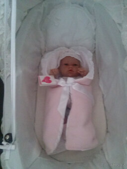 PROUTĚNY KOČAREK S MADEIR. KRAJKOU+ PANENKA ARIES NATAL 33cm - 11