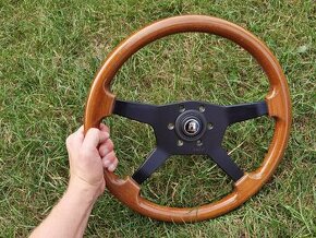 Dřevěný volant Raid 5D - W123, W124, W201, BMW E30, VW Golf2 - 11