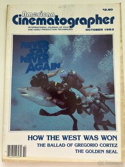 Set vintage filmového časopisu Cinematographer z osmdesátek - 11