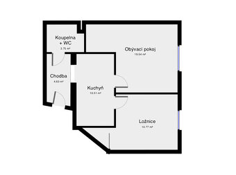 Pronájem 2+1, Praha - Vršovice, Krymská, 56 m2 - 11