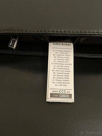 Nová černá kožená kabelka Gino Rossi - 11
