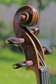 Mistrovské celé starožitné housle z 18 století, nádherný kus - 11