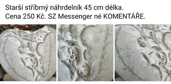 Staré stříbrné šperky viz fota. Ceny viz fota. - 11