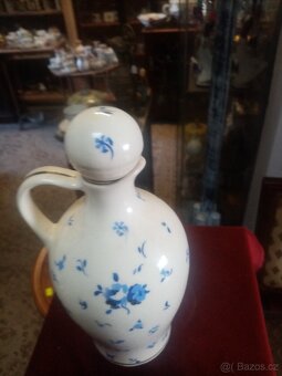 Starožitná keramická glazurovaná karafa - 11