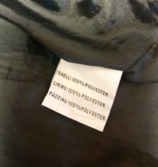 Černá zimní dlouhá prošívaná bunda, vel. 38, zn. Superstar - 11