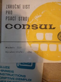 Psací stroj - Consul - 11