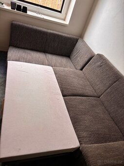 Moderní rozkládací sedací souprava – skvělý stav - 11