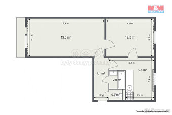 Prodej bytu 2+1, 49 m², Kraslice, ul. Pohraniční stráže - 11