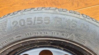Originál VW 16" kola se zimními pneu Continental - 11