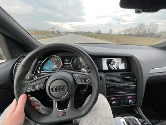 AUDI KOŽENÝ EXCLUSIVE VOLANT +AIRBAG+F1 PADLA BIELA/ČIERNA - 11