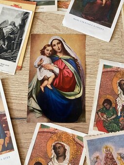 svaté obrázky svátosti litografie náboženské předměty - 11