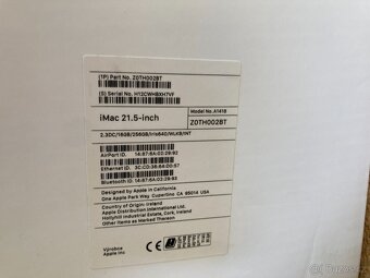Počítač Apple iMac 21.5"/I5 2.3GHZ/16GB RAM/256GB - 11