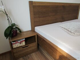 Luxusná dubová postel Klára + zdarma 2 stolíky, od 690€ - 11