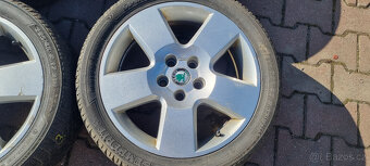 Alu kola originál Škoda Superb 5x112 7x17 ET37 3U0 601 025 - 11