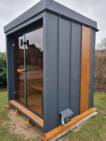 Venkovní finská panoramatická sauna Diamant - 11