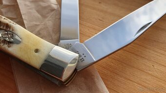 Case Trapper Burnt 6.5, hnědá pálená jelení kost - 11