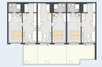 Byt je ideální pro investory: tři samostatné části 2+kk - 11