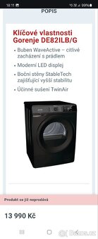 Sušička Gorenje 8kg - 11