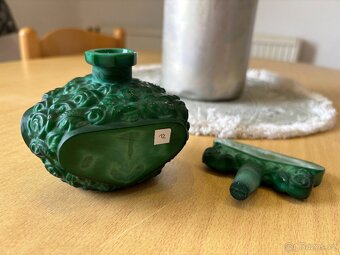 Malachitové sklo - různé druhy - 11