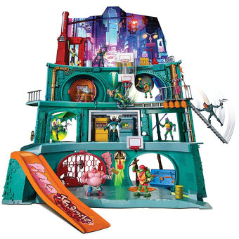 Želvy Ninja Domek - hrací set - dobrý stav - 11