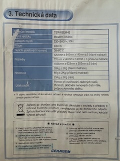 CERAGEM-E  masážní lehátko - 11
