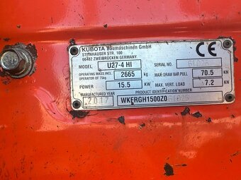Pasovy minibagr Kubota U27-4 - 11