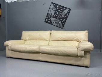 Kožená sedačka , italský design - 11