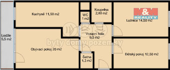 Prodej bytu 3+1, 82 m², Praha, ul. Neustupného - 11