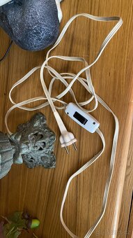 Krásná starožitná stolní lampa retro elektrická - 11