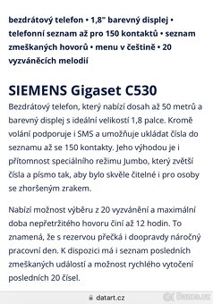 SIEMENS Gigaset C530 + sada VARTA 4 akumulátorů - 11