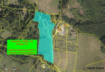 Prodej stavebního pozemku o výměře 2226 m² , obec Vyškovec - 11