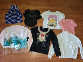 Set 50ks obleceni na holku vel.140,146,152 - 11