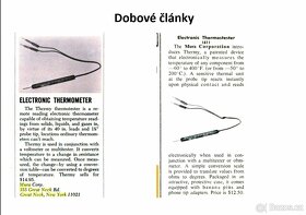 Historická teplotní sonda s převodní tabulkou NOS (teploměr) - 11