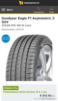 Nové/zánovní prémiové Goodyear Eagle F1 Asymmetric - 11