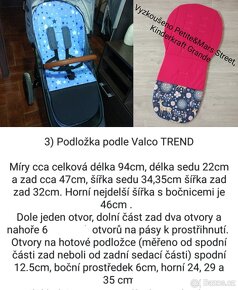 Podložka do kočárku, nové, šití na zakázku, ceny od - 11