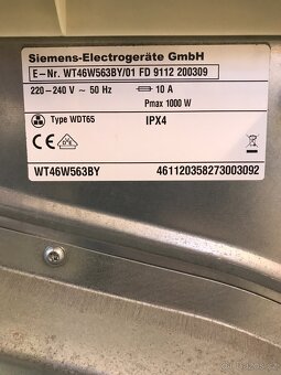 Prodám sušičku Siemens WT46W563BY - 11