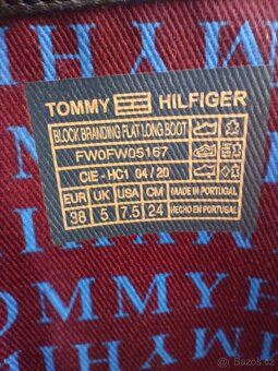 Kožené kozačky Tommy Hilfiger - 11