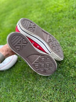 2x luxusní červené  + bíle converse s kamínky Swarovski - 11