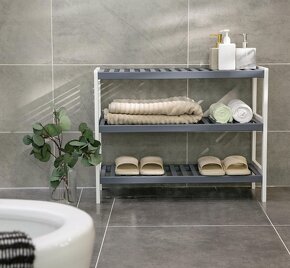 Nový bambusový regál - botník - 11