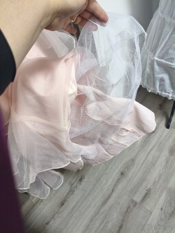 Společenské růžové šaty vel. 38/40 - 11