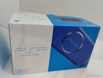 PSP 3000 rare Blossom Blue včetně boxu - 11